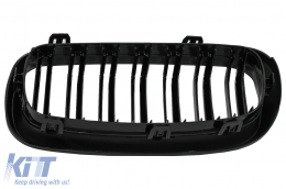 Central Grilles Kidney suitable for BMW X5 F15 X6 F16 (2014-2018) X5M X6M Double Stripe Design M-Package Sport-image-6095969