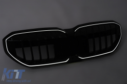 Central Kidney Grille suitable for BMW 5 Series G60 G61 (2023-) With LED-image-6260157