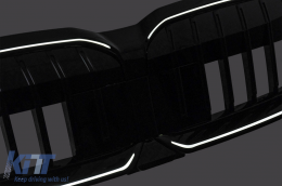 Central Kidney Grille suitable for BMW 5 Series G60 G61 (2023-) With LED-image-6260158