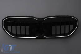 Central Kidney Grille suitable for BMW 5 Series G60 G61 (2023-) With LED-image-6260162