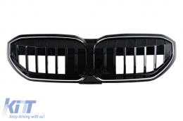 Central Kidney Grille suitable for BMW 5 Series G60 (2023-)  With led - FGBMG60LD
