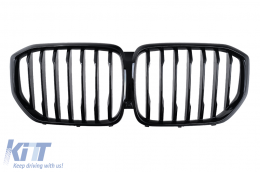 Central Kidney Grille suitable for BMW X5 G05 (2018-2022) Piano Black - FGBMG05TT