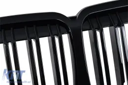 Central Kidney Grille suitable for BMW X7 G07 (2018-2022) Double Stripe Piano Black-image-6259744