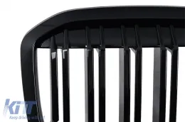Central Kidney Grille suitable for BMW X7 G07 (2018-2022) Double Stripe Piano Black-image-6259745