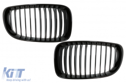Central Kidney Grilles suitable for BMW 1 Series E81 E82 E87 E88 LCI (2007-2011) Piano Black - FGBME87PB