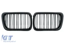 image-0-Central Kidney Grilles suitable for BMW 3 Series E36 LCI (11.1996-1999) Double Stripe Piano Black