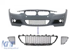 image-39-Central Parachoques Rejilla inferior para BMW Serie 3 F30 F31 M-Tech 2011-2019
