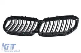 Central Riñón Rejas para BMW X5 G05 2018-2022 Doble Raya M Look Negro Brillante-image-6239489