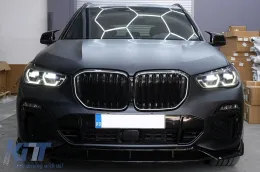 image-36-Central Riñón Rejas para BMW X5 G05 2018+ Doble Raya M Look Negro Brillante