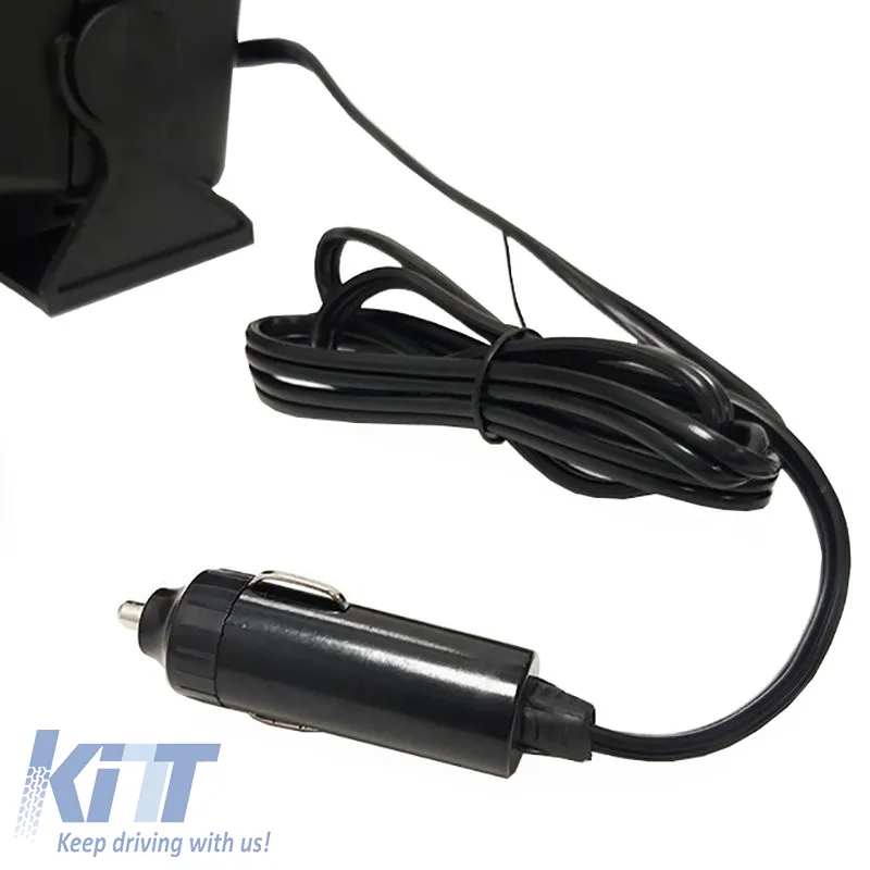 Ceramic Air Heater Plug In Lighter 12 Volt 150-300 Watt Black