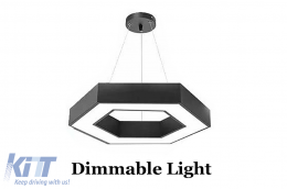 Chandelier Hollow Hexagon HoneyComb Ceiling Light System 6500K Diameter 60cm Dimmable - ATL43HD