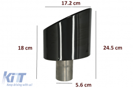 Échappement Silencieux Conseils pour Audi A4 B9 2016-2019 A5 F5 2017-2019 Noir-image-6079532