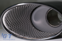 Échappement Silencieux Conseils pour Audi A4 B9 2016-2019 A5 F5 2017-2019 Noir-image-6079538