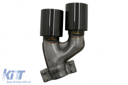 Échappement Silencieux Conseils pour BMW 5 G30 G31 G38 16-20 6 G32 16-20 540i Look Noir-image-6098182