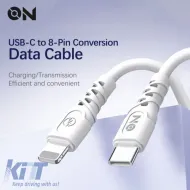 Charge Cable Type-C to Lightning White 1m ON Mobile Accessories 1 Piece-image-6322767