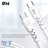 Charge Cable Type-C to Type-C White 1m ON Mobile Accessories 1 Piece-image-6322772