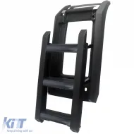 Échelle latérale noire brillante adaptée pour toit pour Land Rover Defender 90 110 à partir de 19-image-6206848