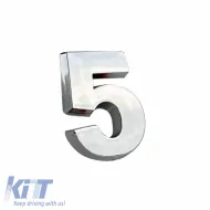 image-7-Chrom Aufkleber Buchstabe 3D ''5'' 2.7cm x 2.5cm 1 Stück