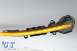 Chrom LED dynamische Blinker geeignet für Spiegel an Seat Leon 2012-2020, Arona, Ibiza nach 2017-image-6238301