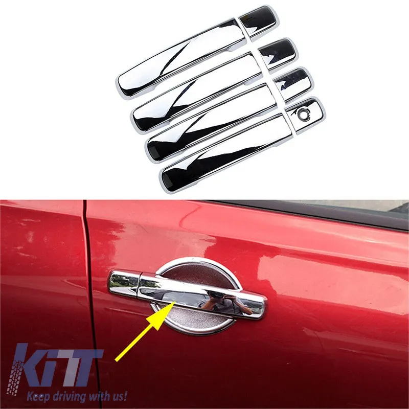 Chrome Door Handle Covers Steel suitable for Nissan Qashqai J10 07-14 Set 8 Pcs