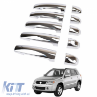 Chrome Door Handle Covers suitable for Suzuki Grand Vitara 2005-2015 8 Pcs Stainless Steel - CGRBKS6037800