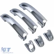 image-21-Chrome exterior door handles 3-piece set for replacement for VW Bus T5 03-09
