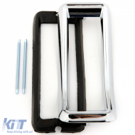 image-15-Chrome frame tail light with gasket for Ford Mustang 67