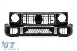 image-59-Chrome front bumper kit type W465 suitable for Mercedes G-Class W464 after 2018 with PDC, grille, headlight surrounds, fender flares