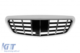 Chrome grille type Brabus suitable for Mercedes E-Class W212 sedan, wagon 2014-2016 - ABMEGR6007776