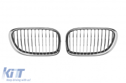 Chrome kidneys suitable for BMW 7 Series F01 short wheelbase, F02 long wheelbase 2008-2015 - ABBMGR6007140