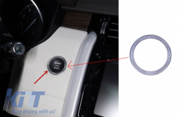 image-77-Chrome Ring Frame start button suitable for Land Rover Discovery 5 L462 (2017-) Discovery Sport L550 (2014-) Range Rover Sport L494 (2013-) Evoque L538 Facelift (2014-) Range Rover L405 (2013-)