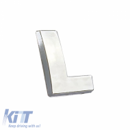 Chrome Sticker Letter 3D ''L'' 2.7cm x 2.5cm 1 Piece
