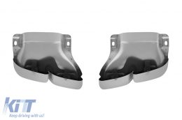 Chrome tip A Design set suitable for Mercedes C-Class W205, C205, S205, A205 after 2019, GLC X253. GLC Coupe X253 after 2015.-image-6156368