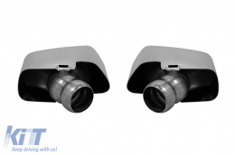 Chrome tip set type 550i suitable for BMW 5 Series G30, G31 after 2017-image-6155710