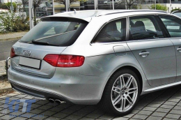 Chrome tips suitable for Audi A4 B8 2012-2015, A6 C7 sedan, avant, allroad 2011-2018, A7 4GA Sportback 2010-2017, A5 Sportback 2009-2011-image-6155516