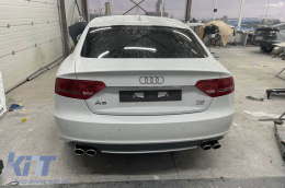 Chrome tips suitable for Audi A4 B8 2012-2015, A6 C7 sedan, avant, allroad 2011-2018, A7 4GA Sportback 2010-2017, A5 Sportback 2009-2011-image-6155517