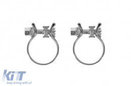 Chrome tips suitable for Audi Q5 after 2018 for SQ5 diffuser, S-Line bumper-image-6150369