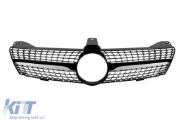 Chrome/black diamond grille suitable for Mercedes CLS W219 2005-2007 - ABGM6020319