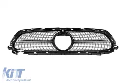 image-40-Chrome/black diamond grille suitable for Mercedes W213 sedan, S213 estate, C238 coupe, A238 convertible 2020-2023