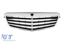 Chrome/black grille suitable for Mercedes E-Class W212 2009-2013 - ABMEGR6008609