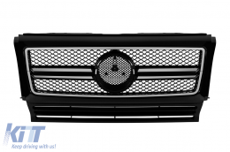 CHROME/BLACK GRILLE TYPE A Design suitable for MERCEDES G CLASS W463 1990-2018 - ABMEGR6009175