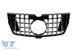 image-4-Chrome/black GT style grille suitable for Mercedes GL X164 2010-2012, suitable for A Design-Line front bumper