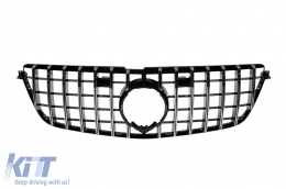 image-5-Chrome/black GT style grille suitable for Mercedes GL X166 2013-2015