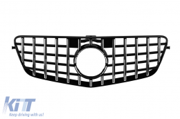 image-15-Chrome/black GT style grille suitable for Mercedes E-Class W212 2009-2013 without camera opening