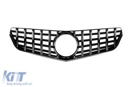 Chrome/black GT style grille suitable for Mercedes E-Class C207 coupe, A207 cabrio 2009-2013 - ABMEGR6009156