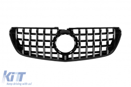 Chrome/black GT style grille suitable for Mercedes V-Class W447 2014-2019 - ABMEGR6009158