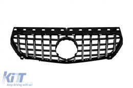 Chrome/black GT style grille suitable for Mercedes CLA C117 2013-2018 without camera opening - ABMEGR6009160