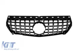 image-56-Chrome/black GT style grille suitable for Mercedes CLA C117 2013-2018 without camera opening