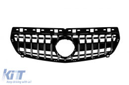 Chrome/black GT style grille suitable for Mercedes A-Class W176 2013-2015 - ABMEGR6009164