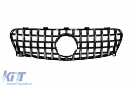 Chrome/black GT style grille suitable for Mercedes GLA X156 2017-2019 - ABMEGR6009166